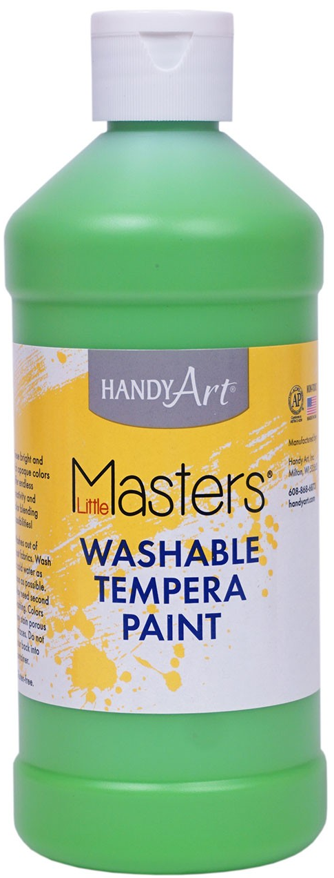Handy Art Little Masters Washable Tempera Paint - Light Green - 473ml (16oz)