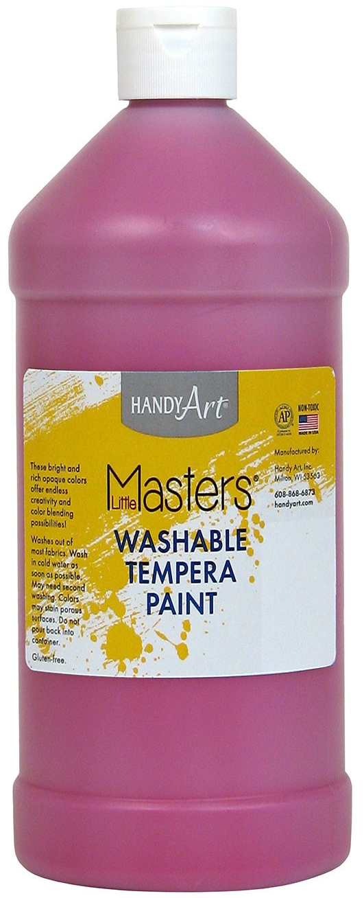 Handy Art Little Masters Washable Tempera Paint - Magenta - 946ml (32oz)