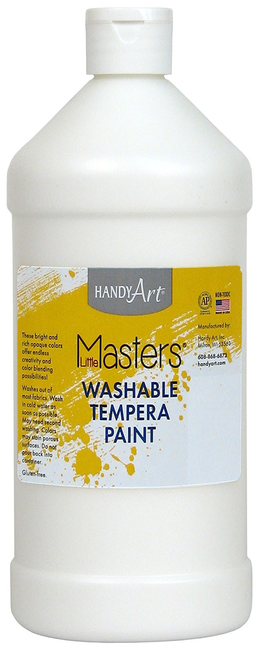Handy Art Little Masters Washable Tempera Paint - White - 946ml (32oz)