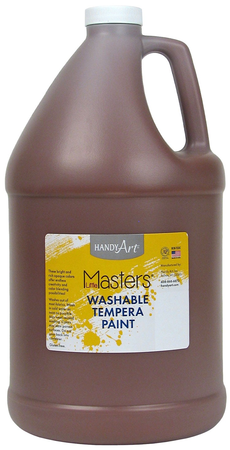 Handy Art Little Masters Washable Tempera Paint - Brown - 3.8L
