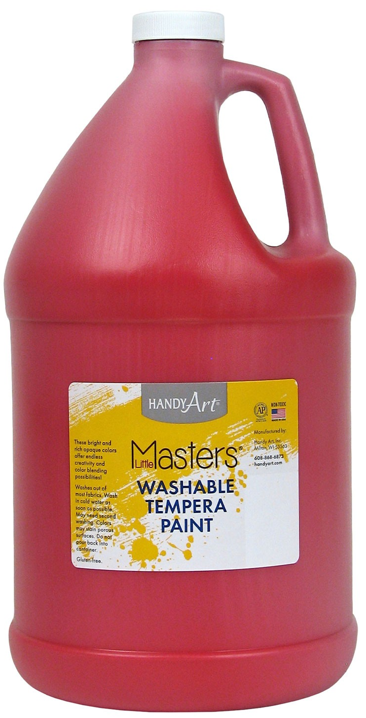 Handy Art Little Masters Washable Tempera Paint - Red - 3.8L