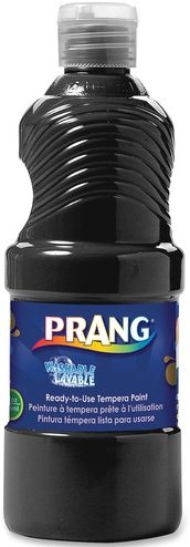 Prang Washable Liquid Tempera Paint - 946 mL - Black