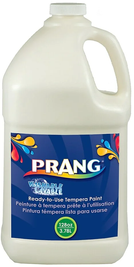 Prang Washable Liquid Tempera Paint – 3.78L - White