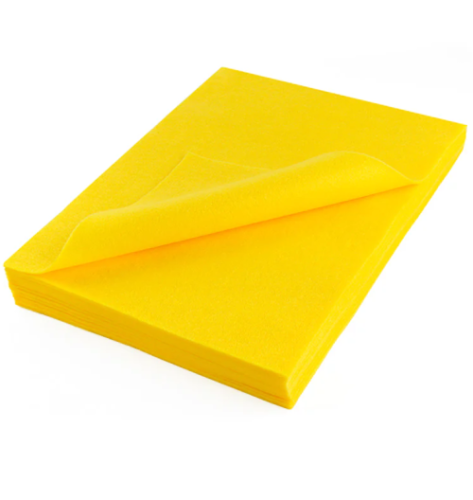 Craft Felt Sheets 9" X 12" - Yellow, 10 / Pack - Felt Sheets & Shapes - DBG40065