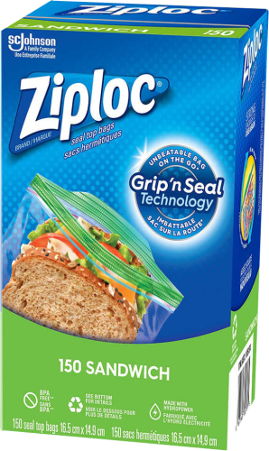 Ziploc Easy Open Sandwich Bags - 1PK x 150 Bags