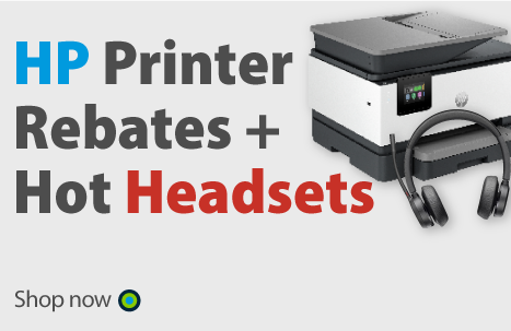 Exclusive Rebates on HP Printers & Featured Headsets