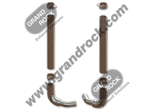 DUPLEX KIT, 82-03 KW OTF OE ELBOWS; CHROME