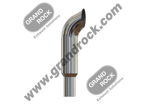 7" X 36" CURVED, RED 5" X 8" L OD CHR