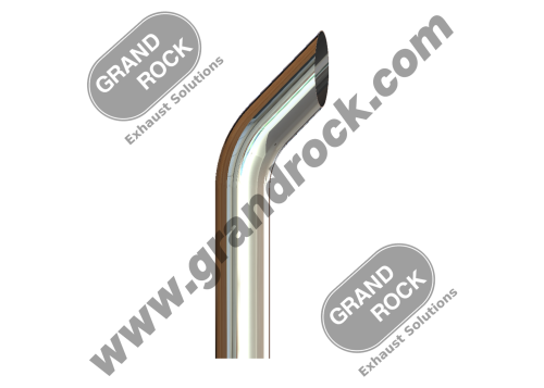 8" X 36" BULLHORN, OD CHROME