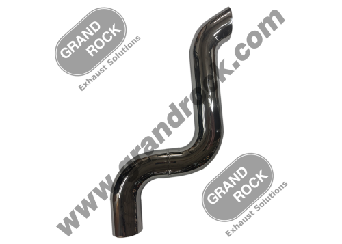 STACK DUMP,4"3-BEND OD/MITER CHR