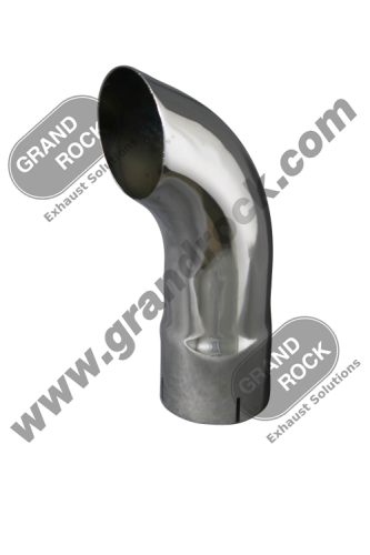 3.5" X 18" CURVED TOP ID CHROME