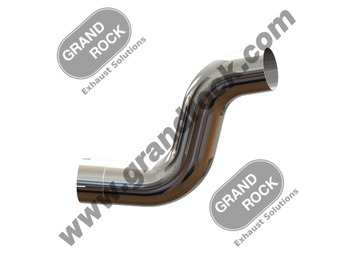 5" 2-BEND, ID/OD; CHROME