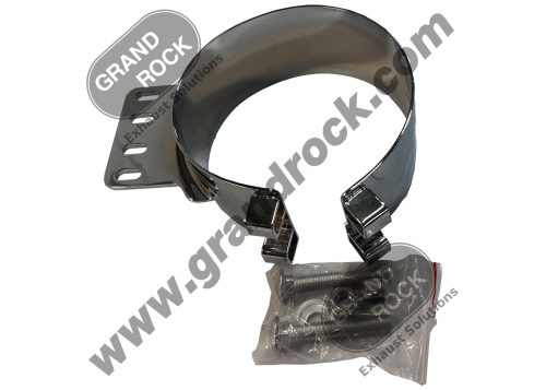 3" WIDE 5" KW 4-HOLE MOUNT BRKT, S3 CHROME