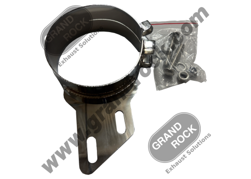 3" WIDE 6"PB OFFSET STACK MOUNT BRKT, S3 CHROME