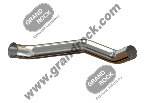 ELBOW EXHAUST LH OD/ID W/FLARE 409SS CHROME