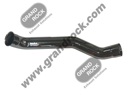 ELBOW EXHAUST LH OD/ID W/FLARE 409SS CHROME