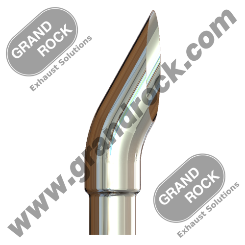STACK AUSSIE, 8" X 54", R5" OD CHROME