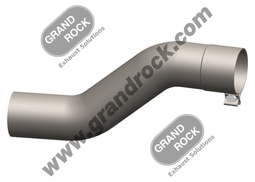 4" 2-BEND, 4"ID/OD W/CLAMP; 409B SS