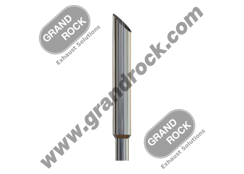 7" X 54" MITER, R5 X 8"L, OD, CHROME, CL