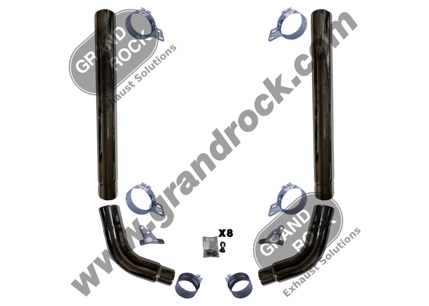 6" DUPLEX STACK KIT 94-02 PB 379 W/OFFSET BRKT