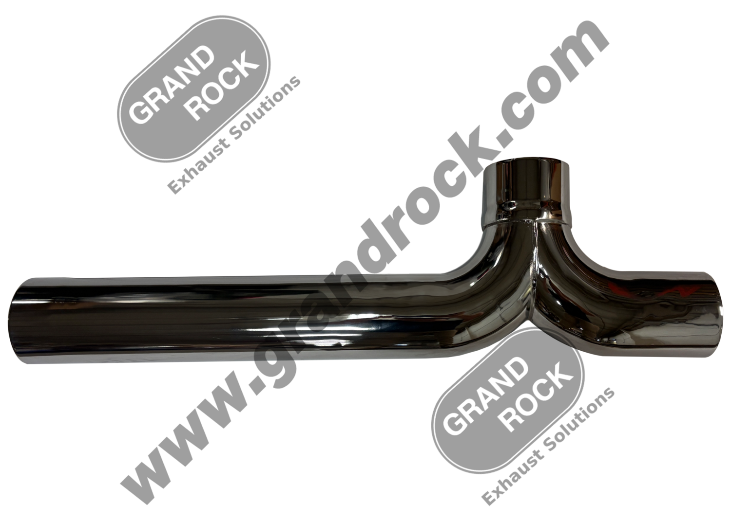 5"2-BEND OD/OD/OD Y-PIPE CHROME