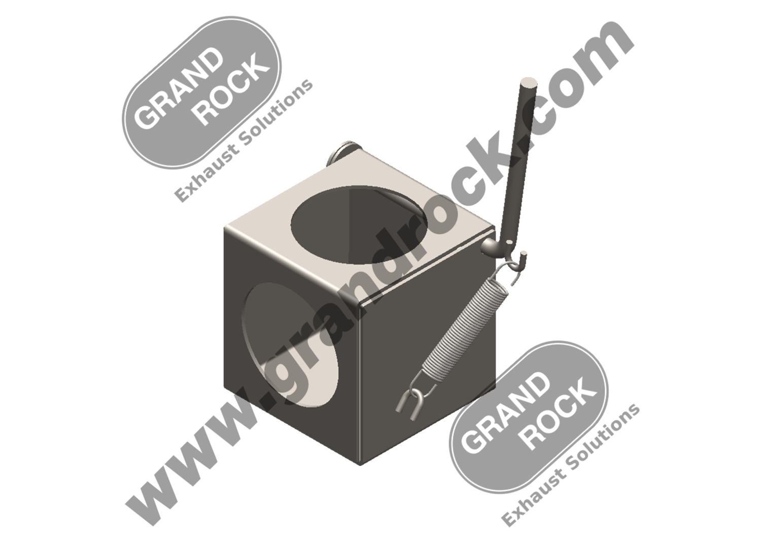 4" 2 POSITION DIVERTER BOX SS