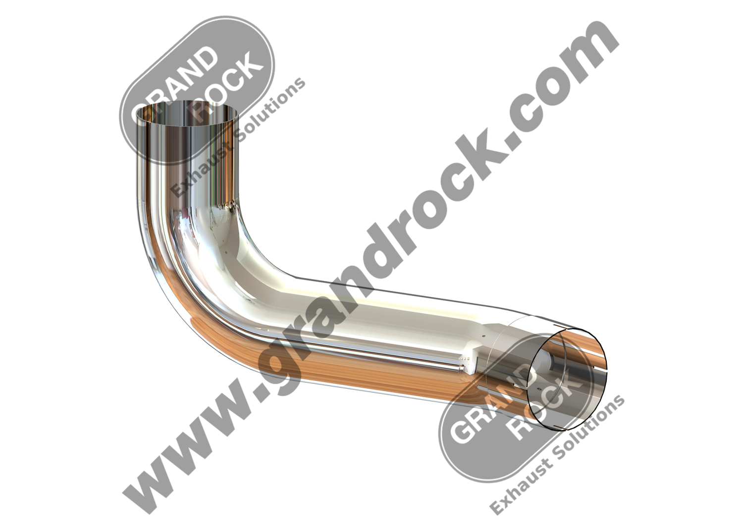 5"2-BEND OD/ID PIPE LEFT CHR