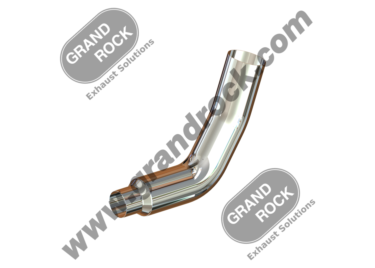 7"2-BEND OD/R5'OD PIPE RIGHT CHR