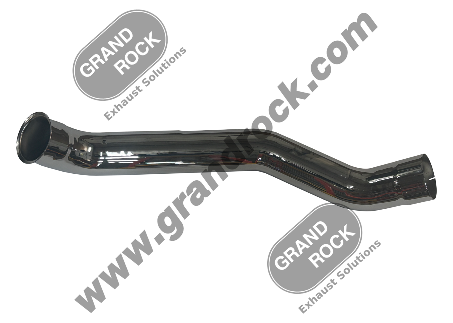 ELBOW EXHAUST LH OD/ID W/FLARE 409SS CHROME