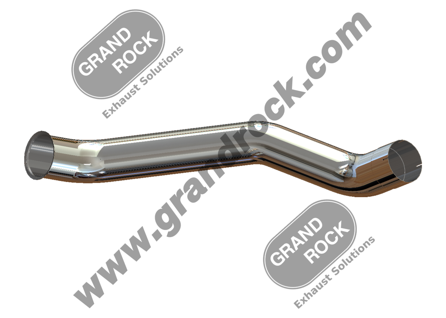 ELBOW EXHAUST LH OD/ID W/FLARE 409SS CHROME