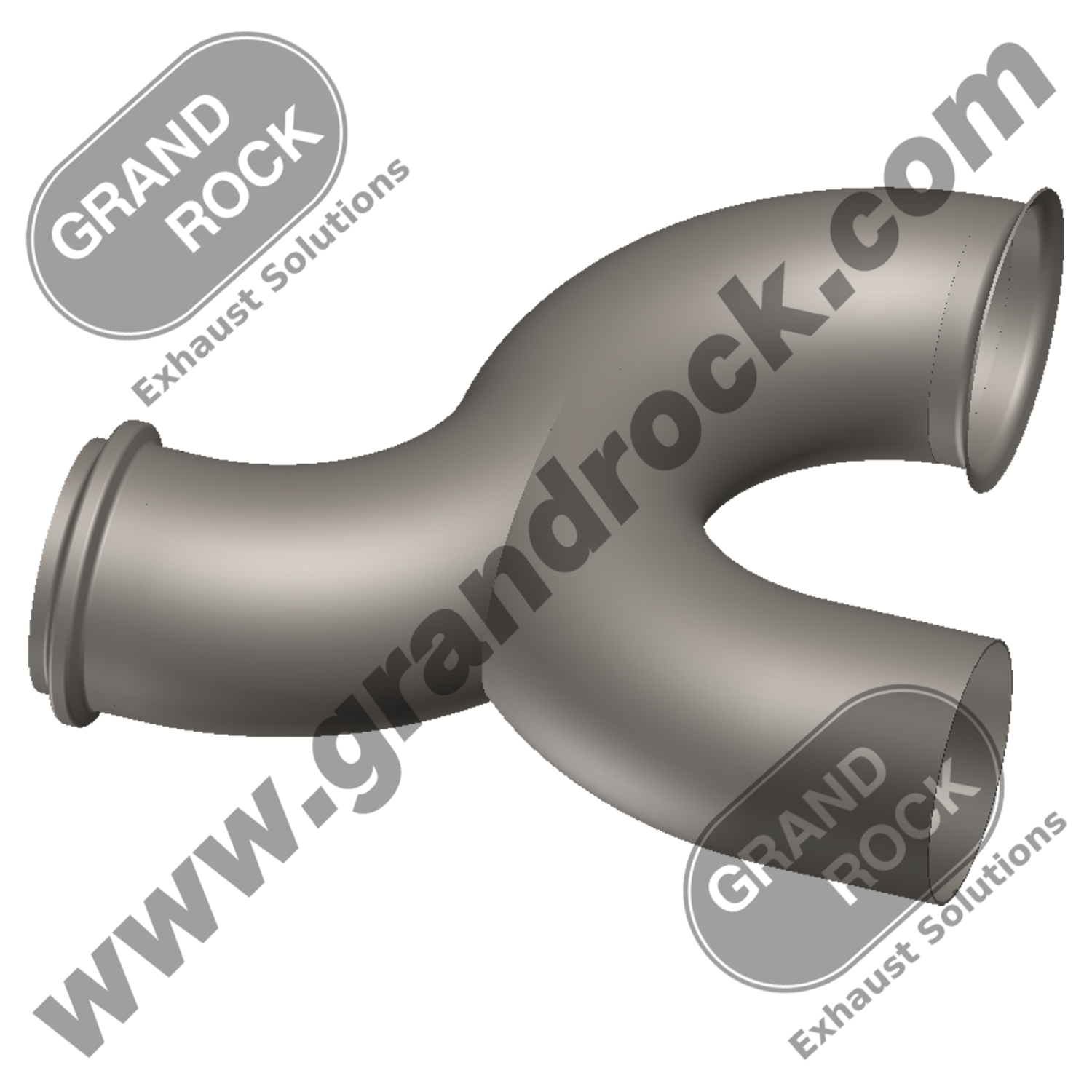 5" Y-PIPE W/FLANGE & FLARE; 409 BARE SS.