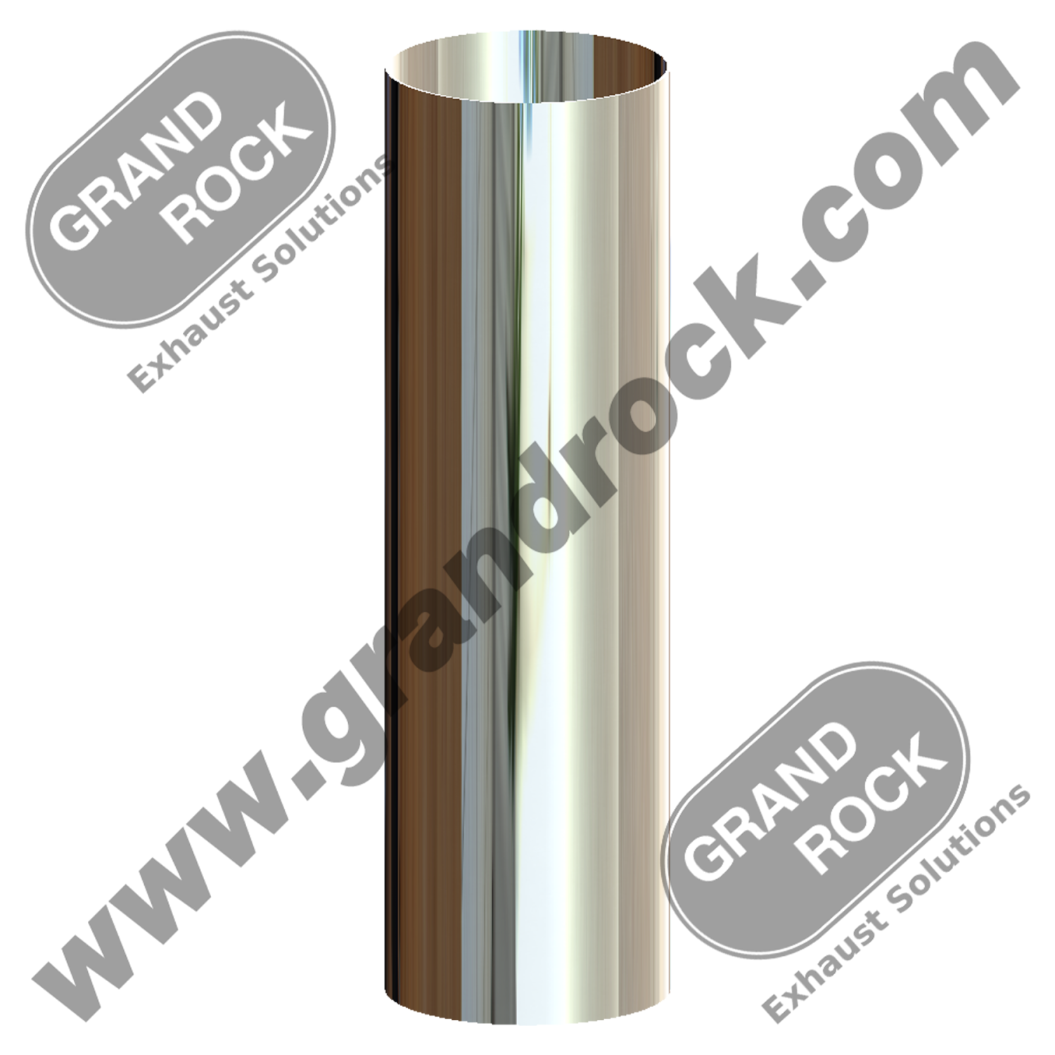 7" X 20" STRAIGHT STACK, OD BOTTOM CHROME