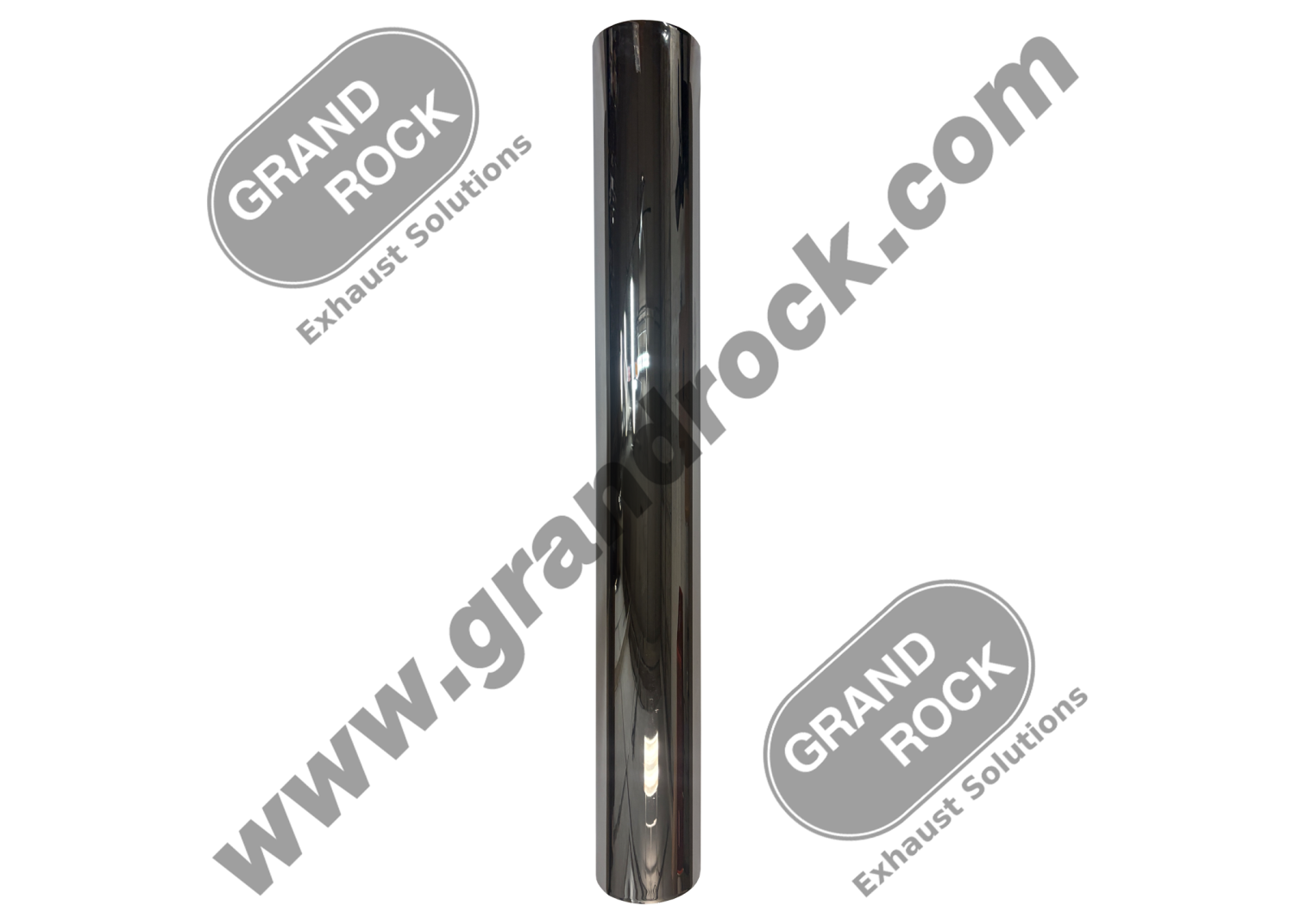 8" X 60" CHROME STRAIGHT STACK