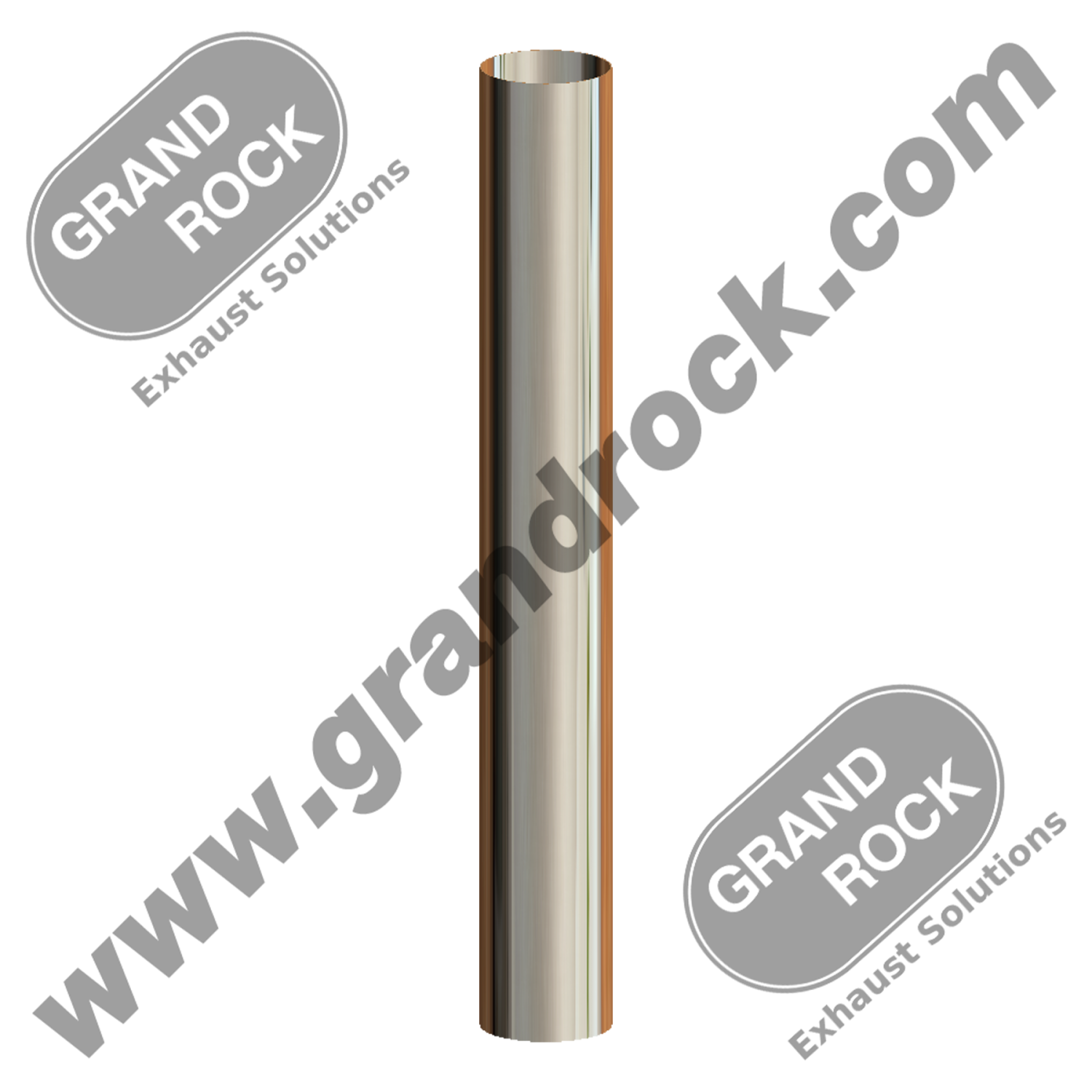 8" X 60" CHROME STRAIGHT STACK