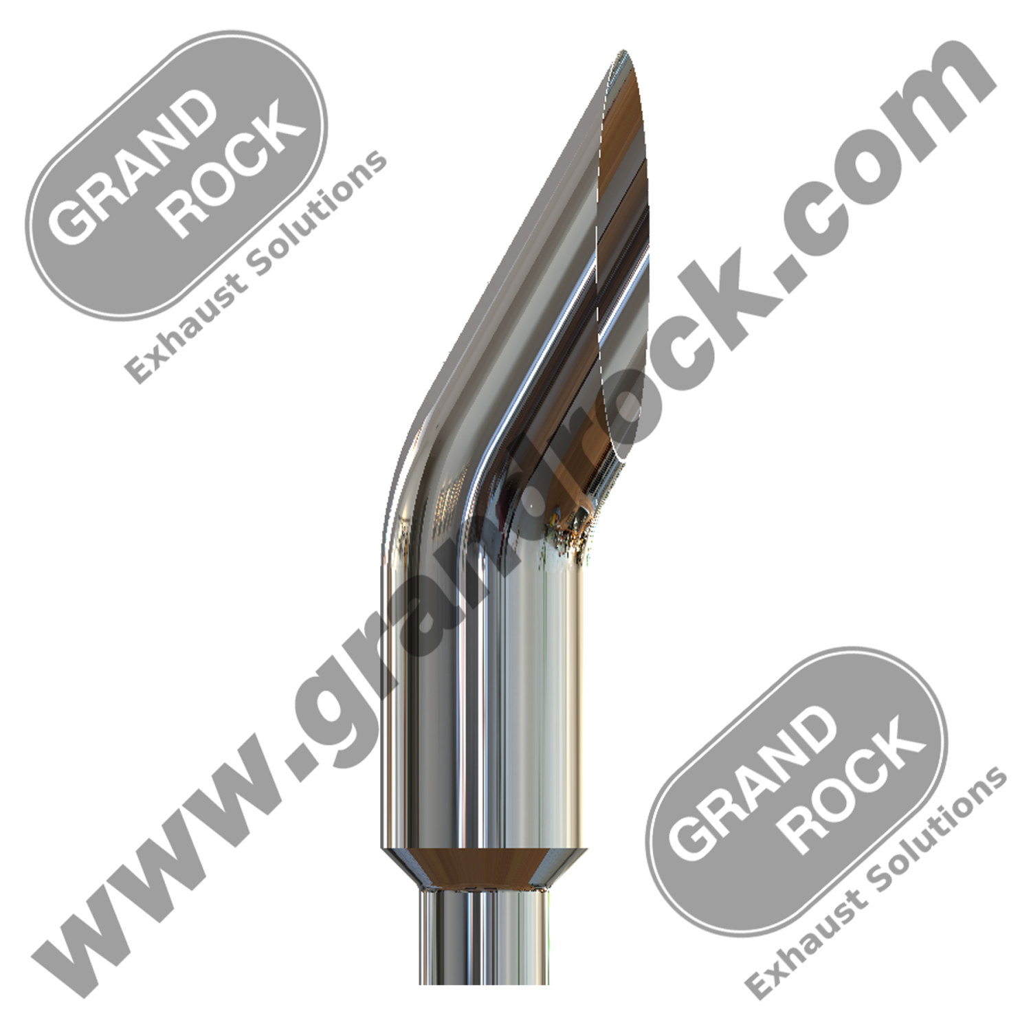 STACK AUSSIE, 8" X 44", R5" OD CHROME