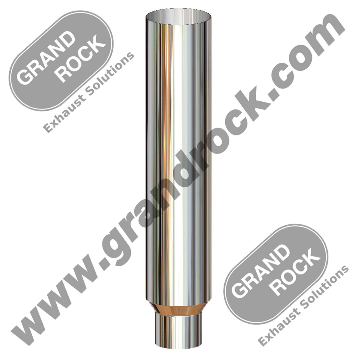 STACK STRAIGHT, 7" X 44", R5" OD  CHROME