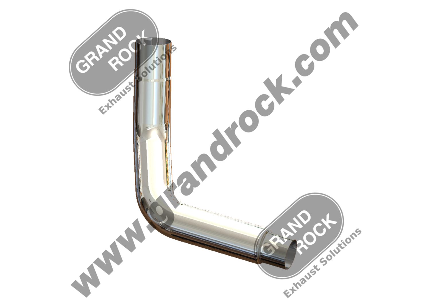 TAPERED 6" 2-BEND OD/R5" OD LEFT CHR