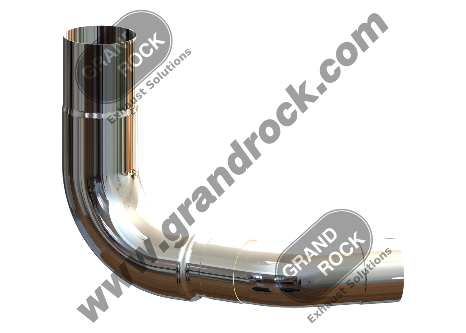 TAPERED 6" 2-BEND OD/R5" OD LEFT CHR