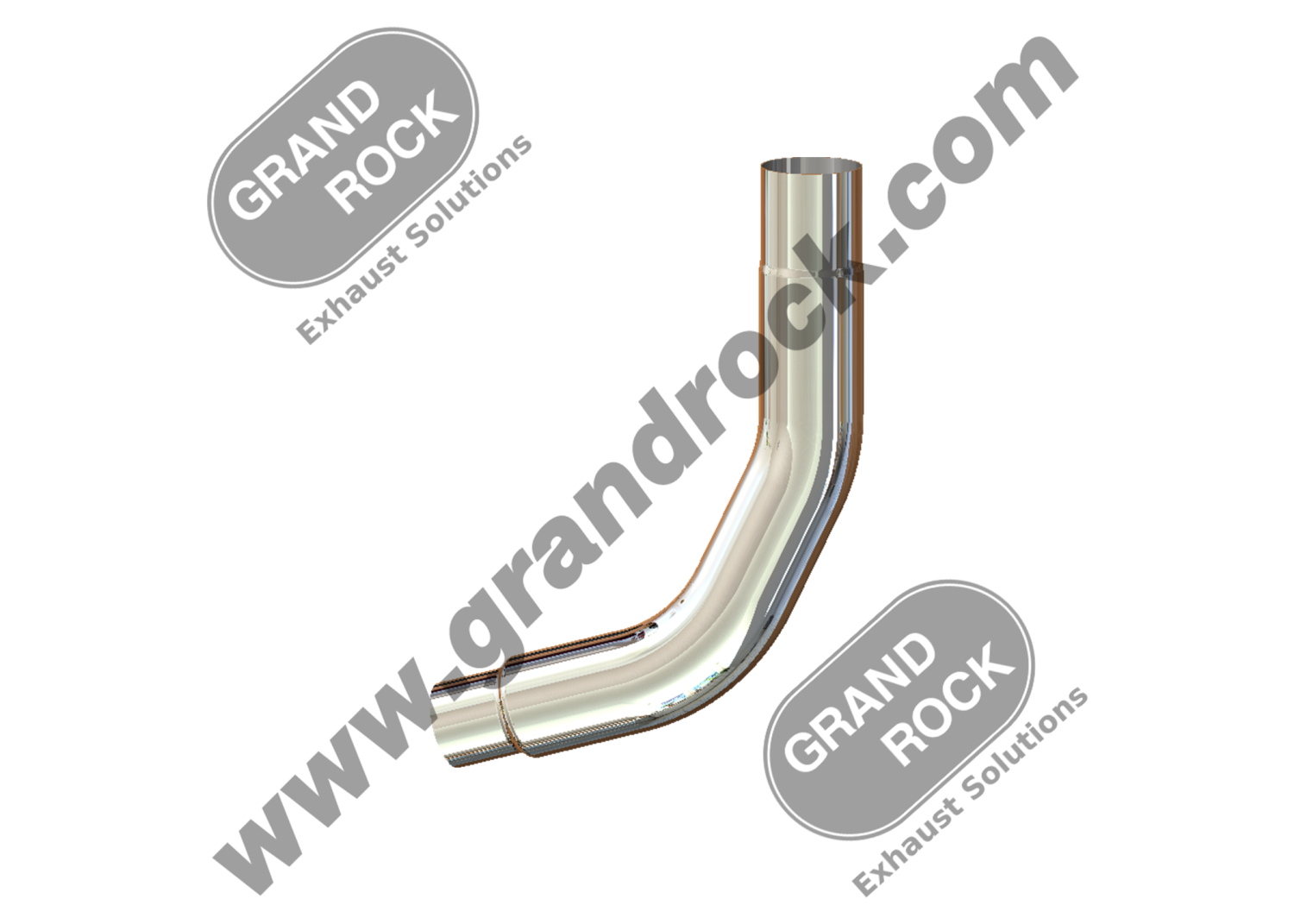 TAPERED 6" 2 BEND OD/R5" OD RIGHT CHR