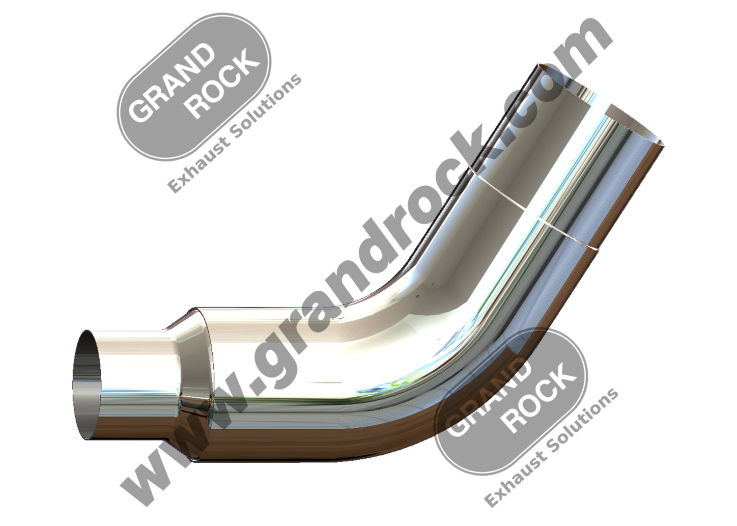 TAPERED ELBOW, 7"X60DEG, R5" OD, CHR
