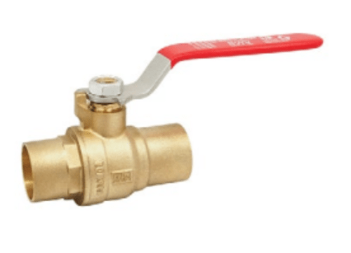 4" SWEAT BALL VALVE - FULL PORT, 2-PIECE BODY LEAD FREE