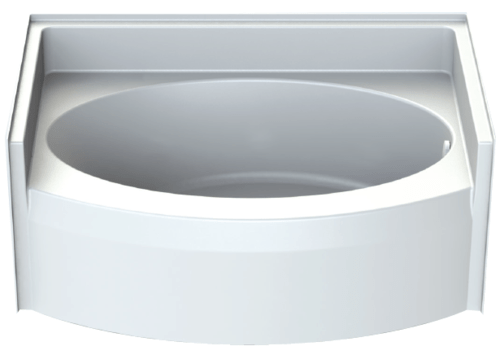 60" x 34.42" ACRYLIC ALOVE TUB - LEFT DRAIN - WHITE