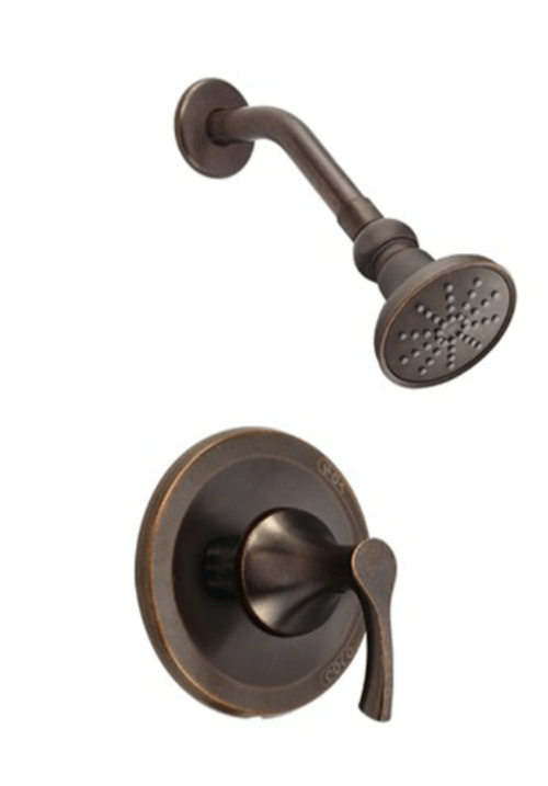 ANTIOCH SHOWER TRIM SINGLE HANDLE - TUMBLED BRONZE