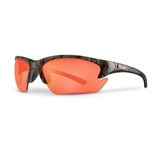 QUEST SAFETY GLASSES, AMBER LENS, CAMO FRAME