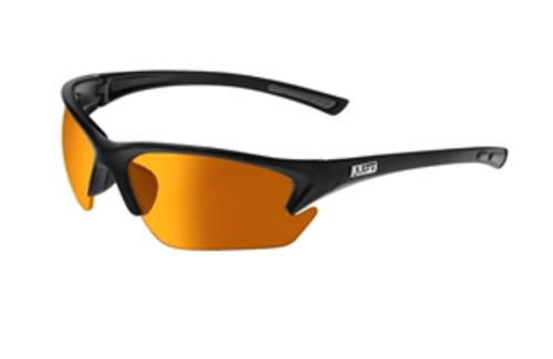 QUEST SAFETY GLASSES, AMBER LENS, BLACK FRAME