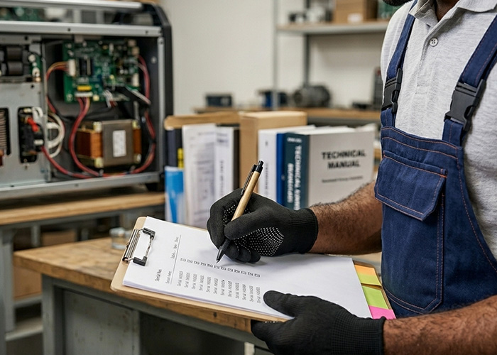 Warranty repair service documentation