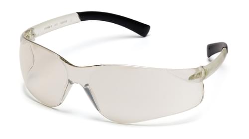Pyramex Safety Products, ZTEK Indoor/Outdoor Mirror Lens Safety Glasses, Glare Reduction, Gold Mirror Finish, Wrap Around Lens, S2580S