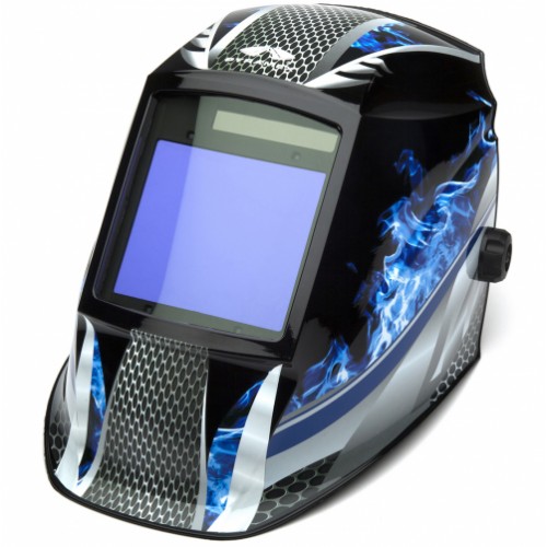 Pyramex Safety Products, Auto-Darkening Welding Helmet, High Speed Lens, Solar Cells and Lithium Battery, Fire Metal Design, WHAM3030FM