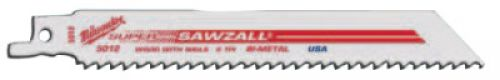 MILWAUKEE ELECTRIC TOOLS High Performance Bi-Metal Sawzall Blades, 3 5/8" x 5/16", 18 TPI, 1/2" Universal