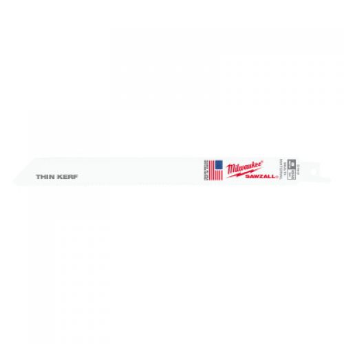 MILWAUKEE ELECTRIC TOOLS High Performance Bi-Metal Sawzall Blades, 8" x 5/8", 10/14 TPI, 1/2 in Universal